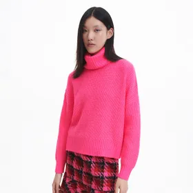 Sweter oversize - Różowy