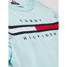Tommy Hilfiger Teens T-shirt z obszyciem z logo