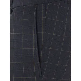 Cinque Spodnie z zakładkami w pasie ze wzorem w kratę windowpane model ‘Cisandro’
