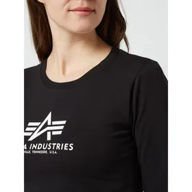 Alpha Industries Bluzka krótka z nadrukiem z logo