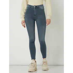 REVIEW Jeansy z bardzo wysokim stanem o kroju skinny fit z dodatkiem streczu