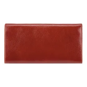 Damski portfel ze skóry z herbem duży