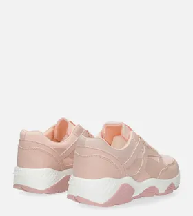 Różowe buty sportowe sneakersy sznurowane Casu WL-9