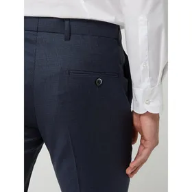 Bruun & Stengade Spodnie do garnituru o kroju slim fit z dodatkiem streczu model ‘Matera’