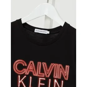 Calvin Klein Jeans T-shirt z detalami z logo