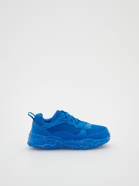 Sneakersy z ozdobną podeszwą - Niebieski