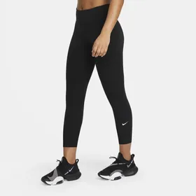 Damskie legginsy ze średnim stanem 3/4 Nike One - Czerń