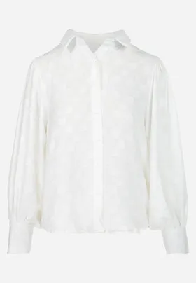 Biała Koszula z Guzikami i Kołnierzem Noleito