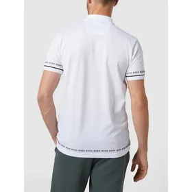 BOSS Athleisurewear Koszulka polo z napisami z logo