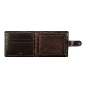 Męski portfel skórzany z przezroczystym panelem