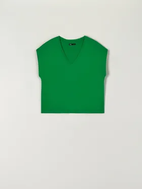 Koszulka loose - Zielony