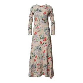 Polo Ralph Lauren Długa sukienka z długim rękawem i kwiatowym wzorem