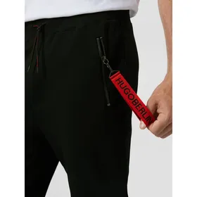 HUGO Spodnie dresowe z elastycznym pasem