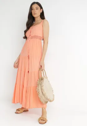 Pomarańczowa Sukienka Fahiza