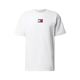Tommy Jeans T-shirt z bawełny ekologicznej z naszywką z logo