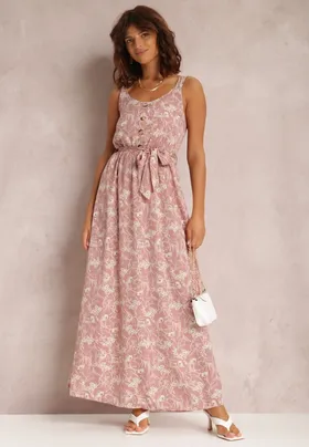 Różowa Sukienka Zixasto