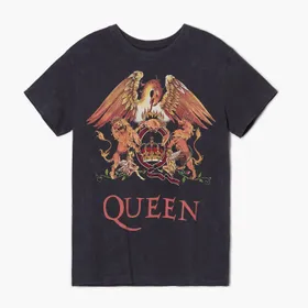 T-shirt oversize Queen - Szary