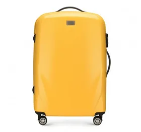Średnia walizka z polikarbonu jednokolorowa