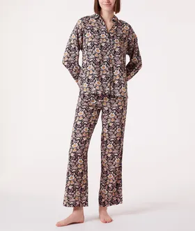 Siara Pantalon De Pyjama Imprimé - Czarny