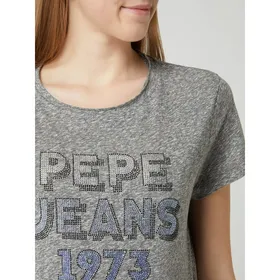 Pepe Jeans T-shirt z nadrukiem z logo model ‘Bibiana’