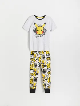 Dwuczęściowa piżama Pokémon - Jasny szary