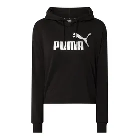 Puma Bluza krótka z kapturem z logo z efektem metalicznym