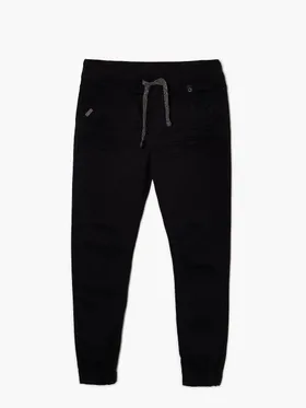 Czarne jeansowe joggery - Czarny