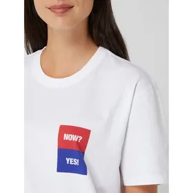 Drykorn T-shirt uniseks z nadrukowanym napisem model ‘Samuel’