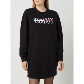 Tommy Jeans Sukienka z dzianiny dresowej z nadrukiem z logo