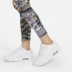 Legginsy z nadrukiem dla dużych dzieci (dziewcząt) Nike Sportswear Favorites - Biel