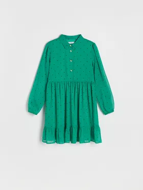 Sukienka w serca - Zielony