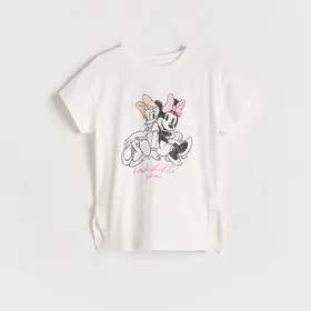 Bawełniany t-shirt Disney - Kremowy