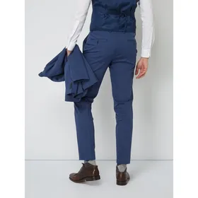 s.Oliver BLACK LABEL Spodnie biznesowe z tkanym wzorem