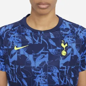Damska przedmeczowa koszulka piłkarska z krótkim rękawem Tottenham Hotspur - Niebieski