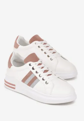 Biało-Różowe Sneakersy Ienaine
