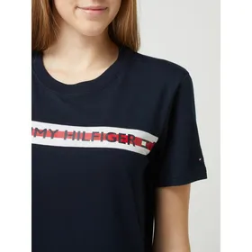 TOMMY HILFIGER T-shirt z mieszanki bawełny i lyocellu