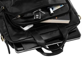 Rovicky duża skórzana torba męska na laptopa 15