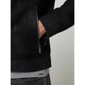 JOOP! Jeans Kurtka skórzana z kieszeniami zapinanymi na zamek błyskawiczny model ‘Claas’
