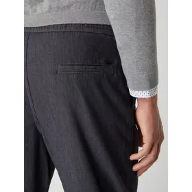BOSS Casualwear Chinosy o kroju tapered fit z lekko elastycznym pasem model ‘Sabriel’