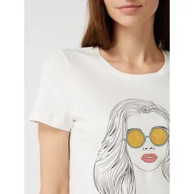 Vero Moda T-shirt z bawełny ekologicznej model ‘Berta Francis’