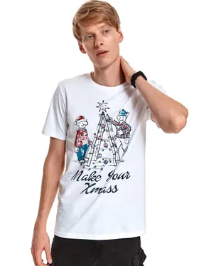 T-shirt z motywem świątecznym