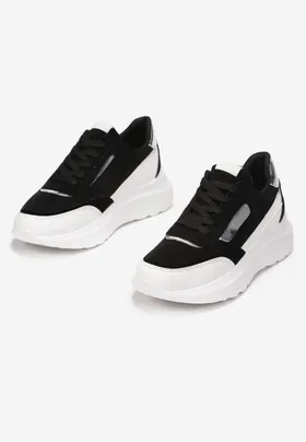 Biało-Czarne Sneakersy Kasobe