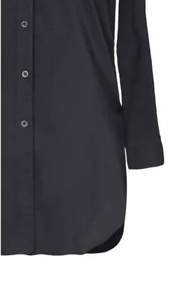 Długa czarna koszula-tunika SHEILA