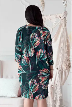 Sukienka z kolorowym wzorem - CHIARA