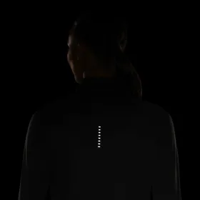 Damska koszulka do biegania z zamkiem 1/4 Nike Pacer - Czerń
