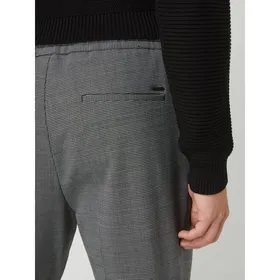 BOSS Spodnie do garnituru o kroju slim fit z elastycznym paskiem model ‘Kirio’