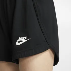 Spodenki z dżerseju dla dużych dzieci (dziewcząt) Nike Sportswear - Czerń