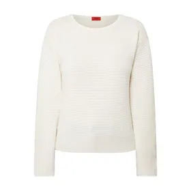 HUGO Sweter z żywej wełny model ‘Segovia’