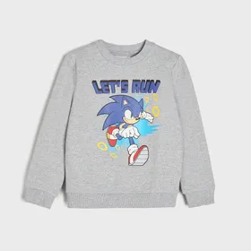 Bluza Sonic the Hedgehog - Jasny szary