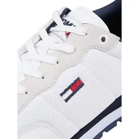 Tommy Jeans Sneakersy ze skóry i materiału tekstylnego